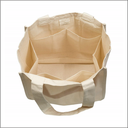 Reusable Tote Mesh Bag w/6 Internal Sleeves.