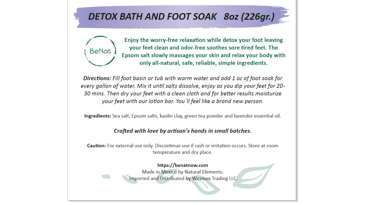 All-Natural Bath & Foot Soak | Epsom Salt + Lavender | 4oz