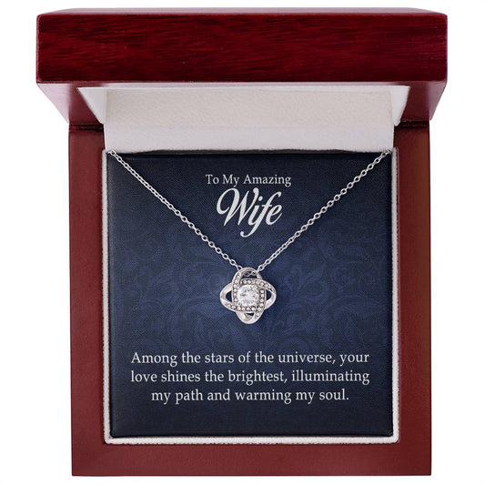 To My Amazing Wife - Love Knot Necklace