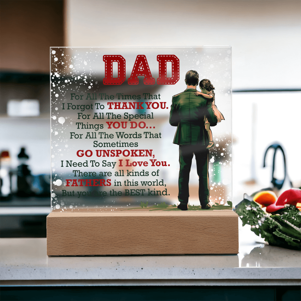 Thank You Dad - Acrylic Square
